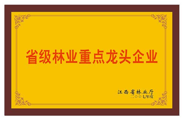 省級林業(yè)重點龍頭企業(yè)